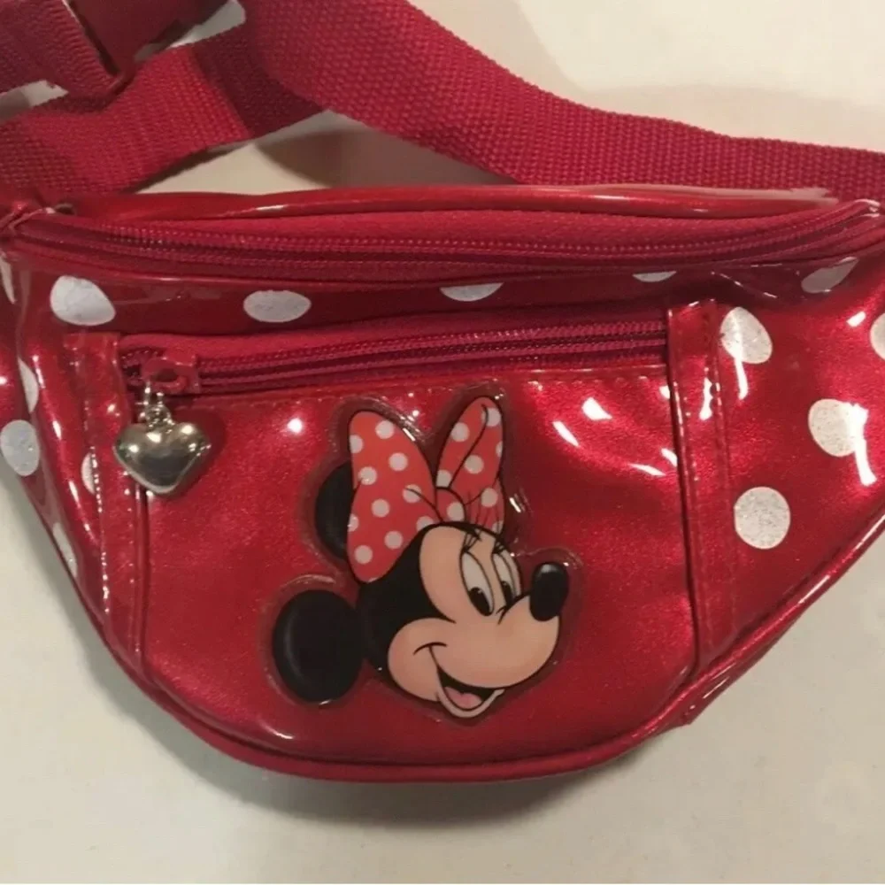 Disney Minnie Mouse Belt Pack Red Shiny